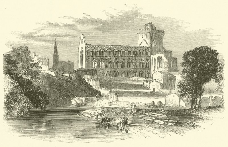 Jedburgh Abbey by English School