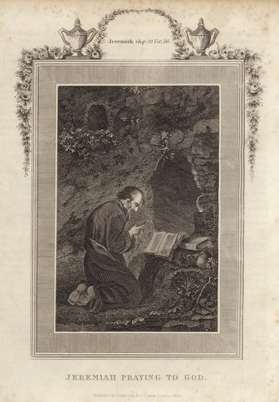 Jeremiah Praying to God by English School