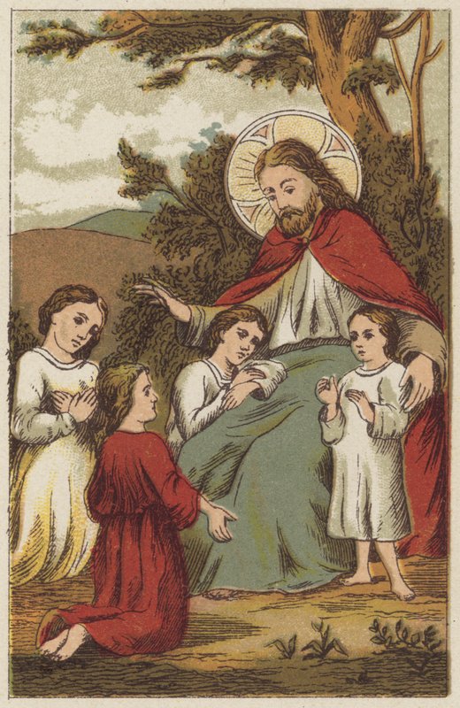 Jesus Christ and Children by English School