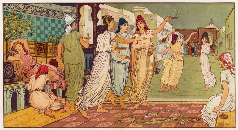 Jesus’s Parables: The Ten Virgins by English School