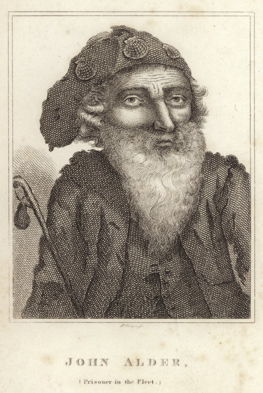 John Alder, Prisoner in the Fleet by English School