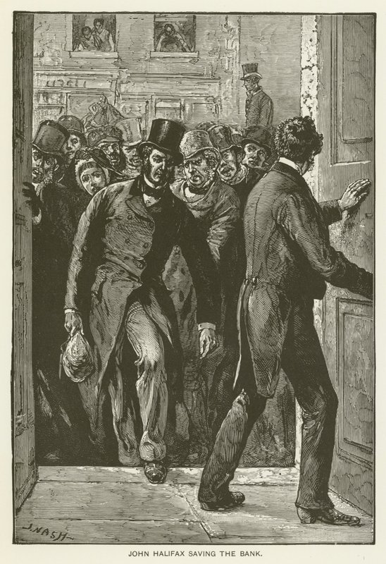 John Halifax saving the Bank by English School