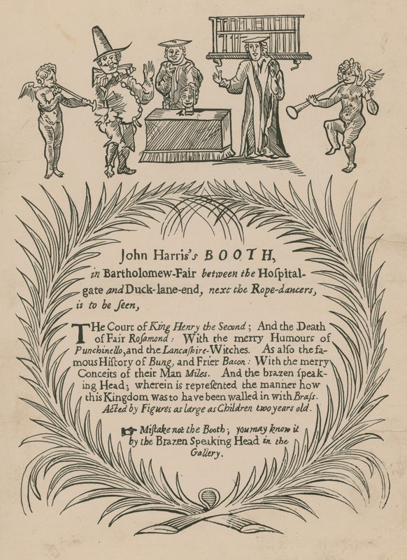 John Harriss Booth in Bartholomew Fair by English School