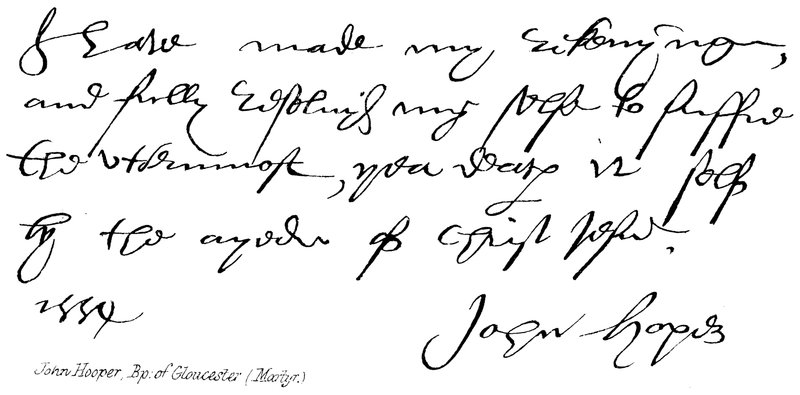 John Hooper, Bishop of Gloucester by English School