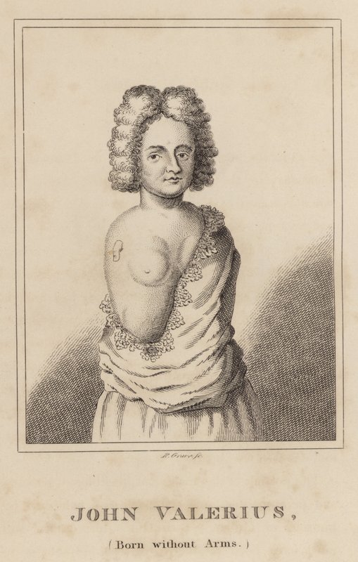 John Valerius, Born without Arms by English School