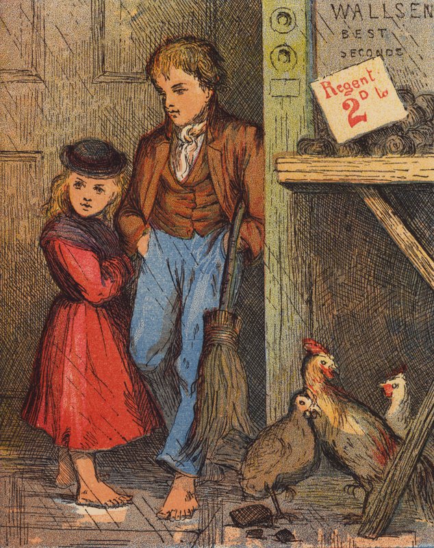 John and Nelly Sheltering by English School