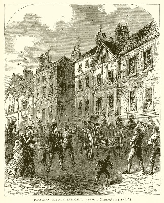 Jonathan Wild in the Cart by English School