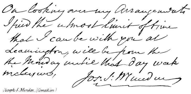 Joseph S. Munden (Comedian) by English School