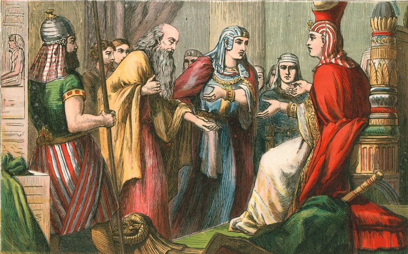 Joseph before Pharaoh by English School
