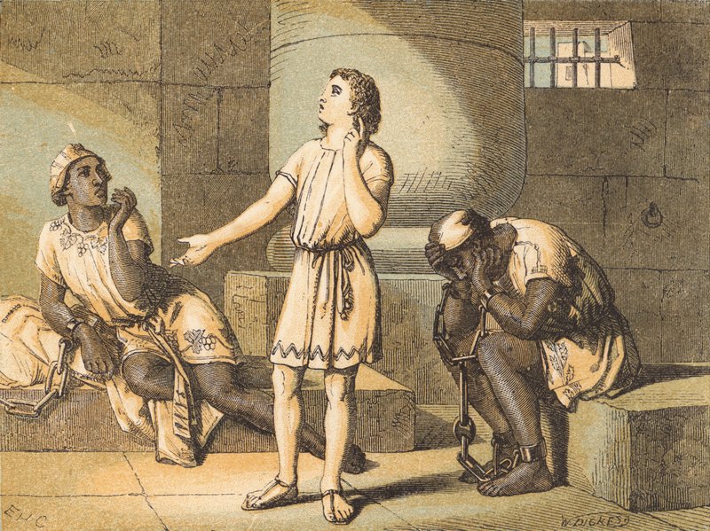 Joseph in Prison by English School
