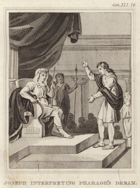 Joseph interpreting Pharaoh