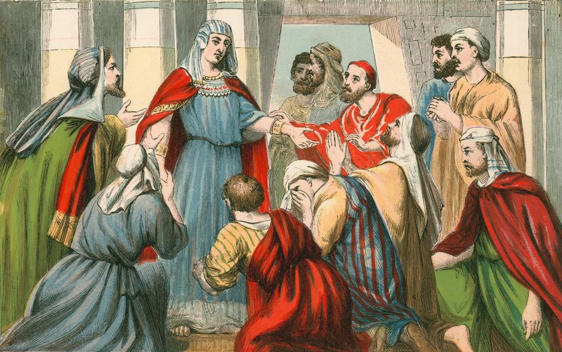 Joseph Making Himself Known to His Brothers by English School
