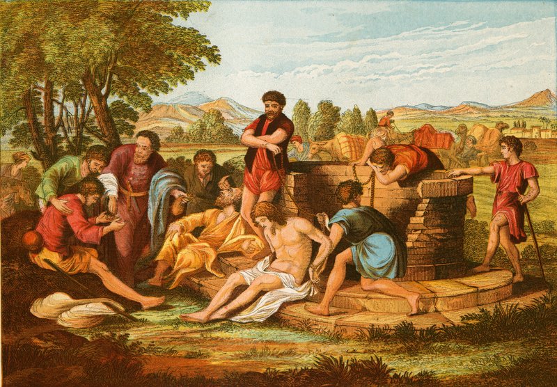 Joseph Sold by his Brethren by English School