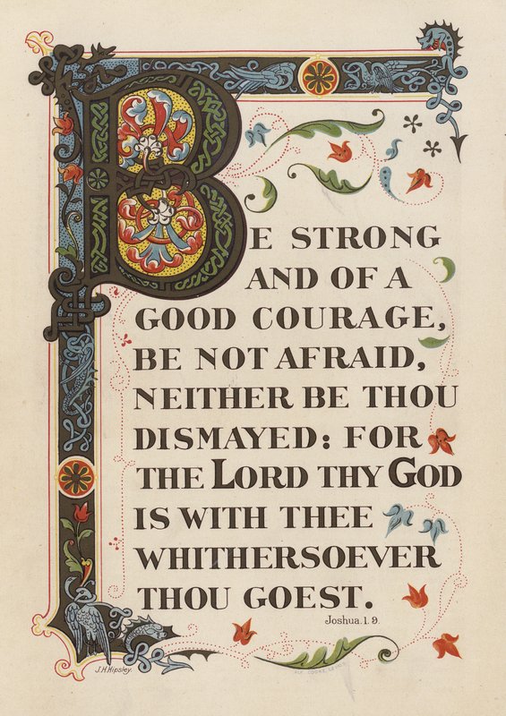 Joshua 1:9 by English School