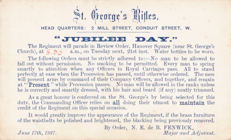 Jubilee Day Invite by English School