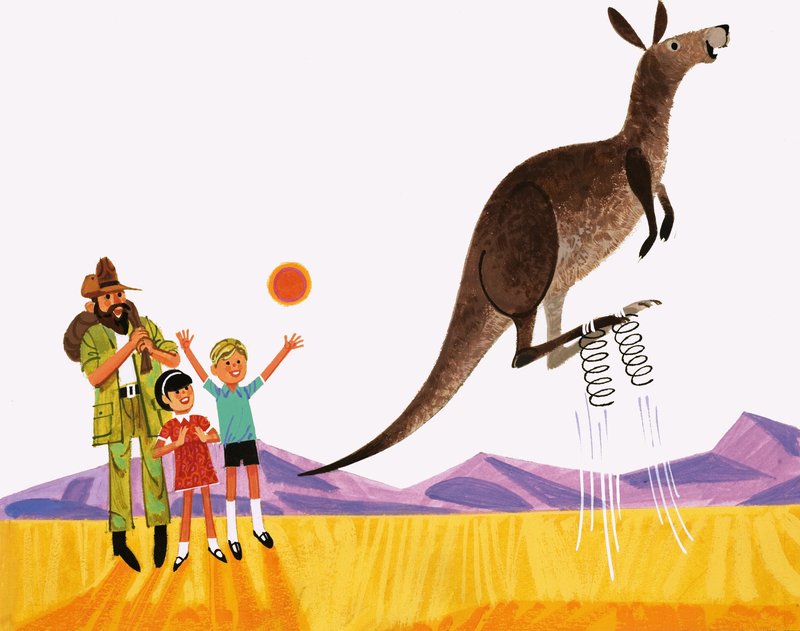 Kangaroo Jumping by English School