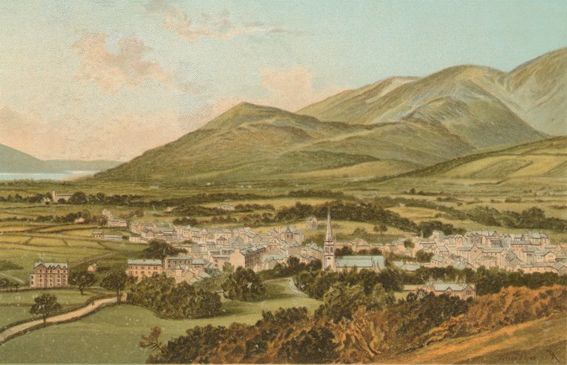 Keswick from Castle Hill by English School