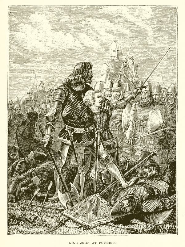 King John at Poitiers by English School