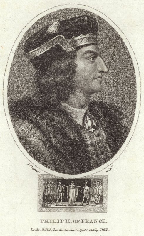 King Philip II of France by English School