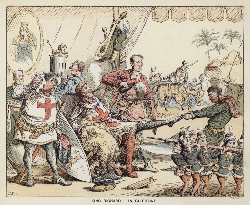 King Richard I in Palestine by English School