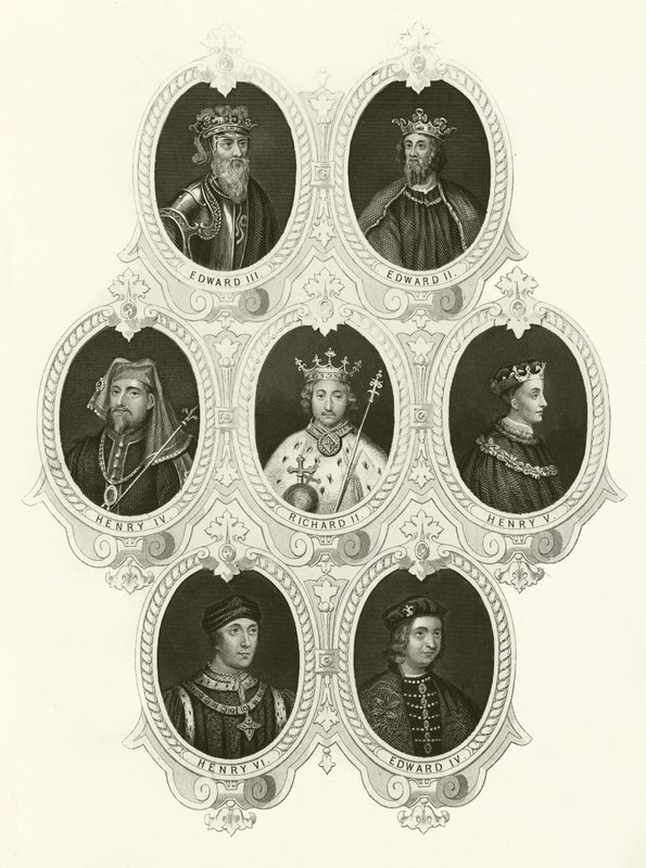 Kings of England by English School