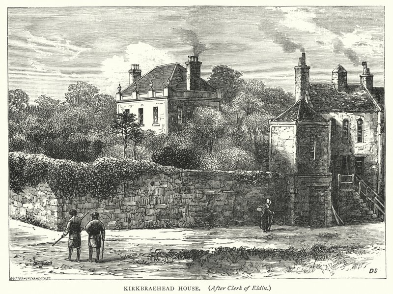 Kirkbraehead House (engraving) by English School