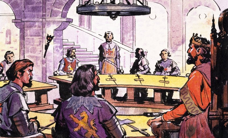 Knights of the Round Table by English School