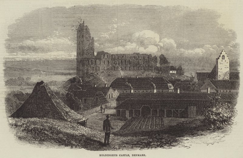 Koldinghus Castle, Denmark (engraving) by English School