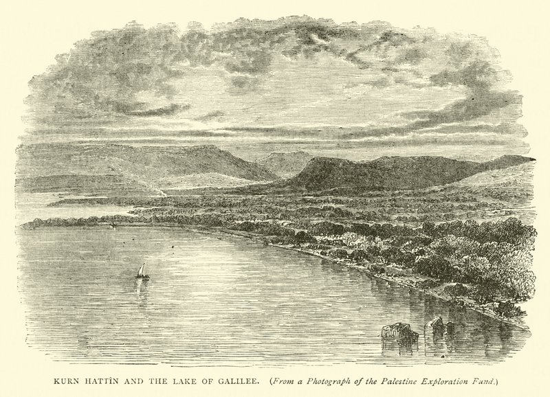 Kurn Hattin and the Lake of Galilee by English School