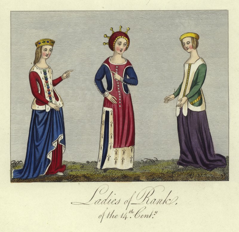 Ladies of Rank of the 14th Century by English School