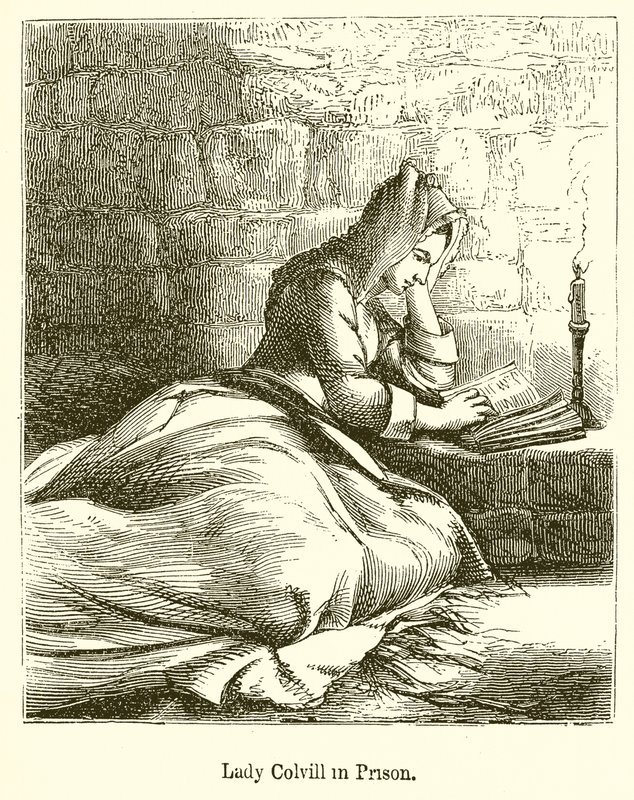 Lady Colvill in Prison by English School