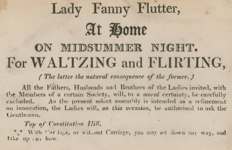 Lady Fanny Flutter by English School
