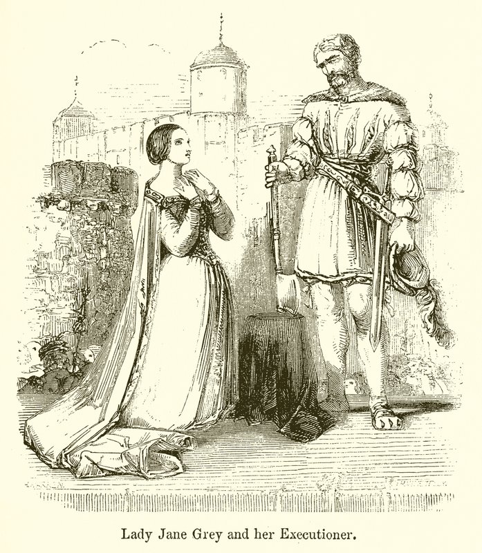 Lady Jane Grey and Her Executioner by English School