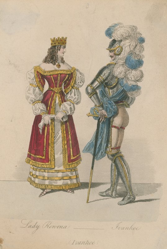Lady Rowena and Ivanhoe by English School