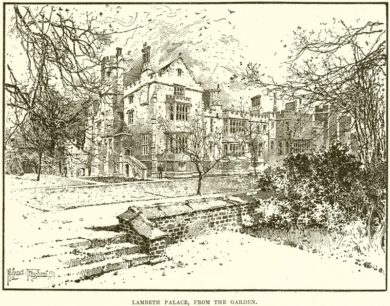 Lambeth Palace, from the Garden by English School