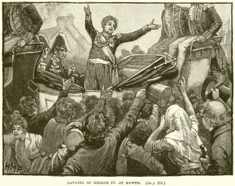 Landing of George IV at Howth by English School