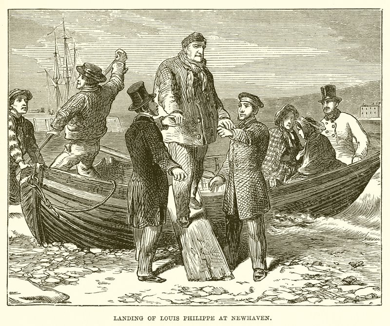 Landing of Louis Philippe at Newhaven by English School