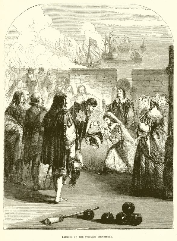 Landing of the Princess Henrietta by English School