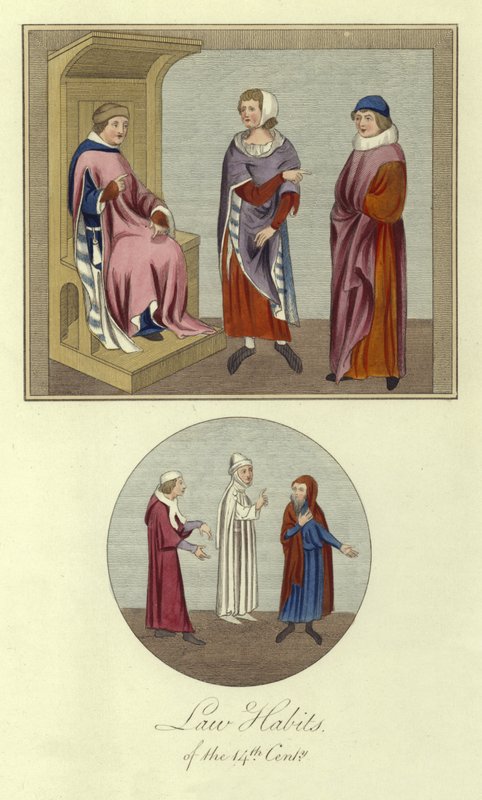 Law Habits of the 14th Century by English School