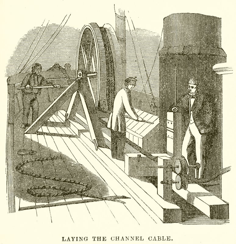 Laying the Channel Cable by English School