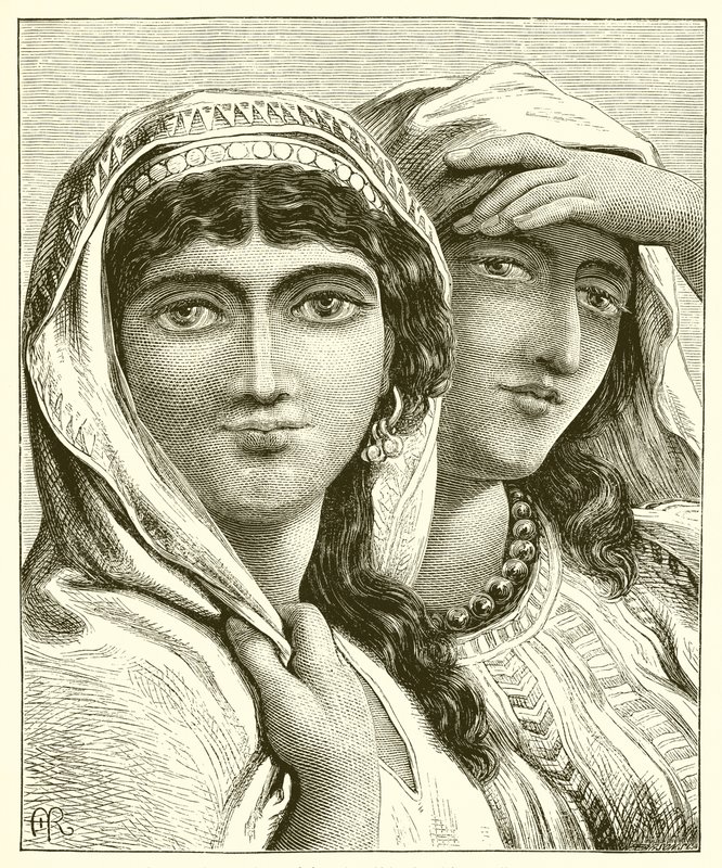 Leah and Rachel by English School