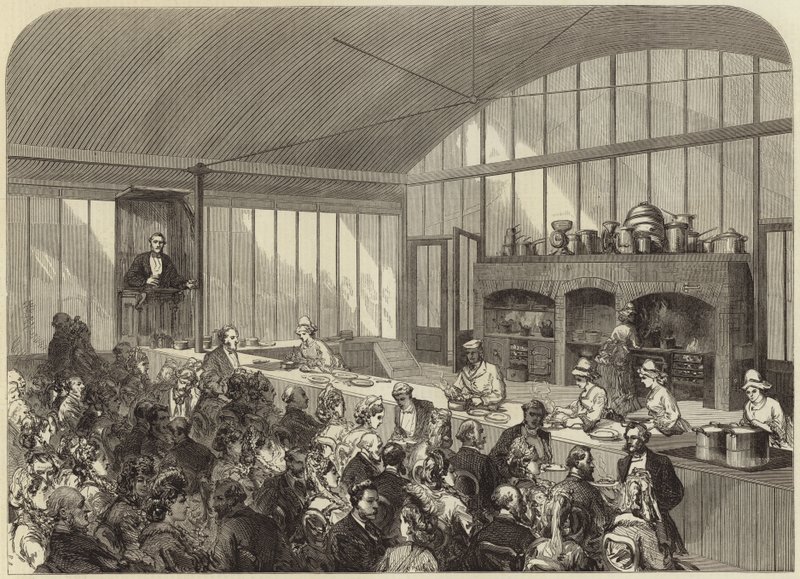 Lecture on Cookery at the International Exhibition by English School