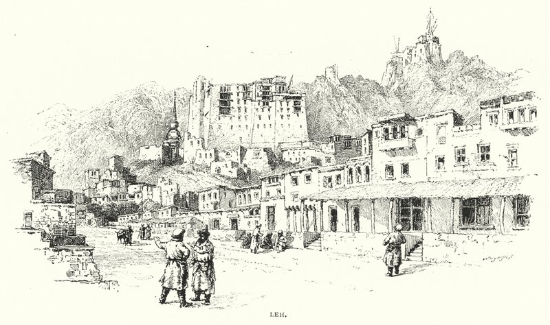 Leh (engraving) by English School