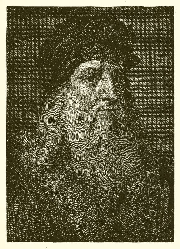 Leonardo da Vinci by English School