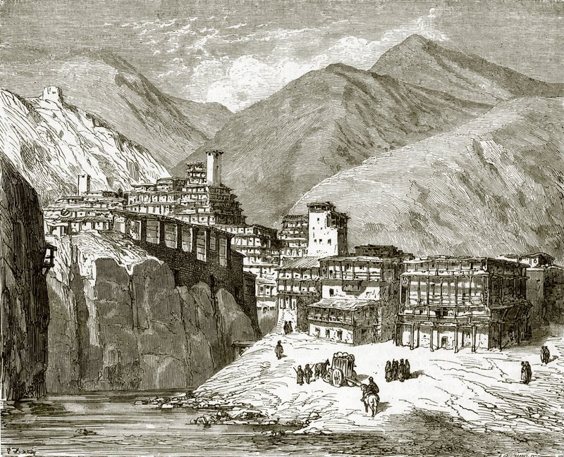 Lesghian Village of Begitta by English School
