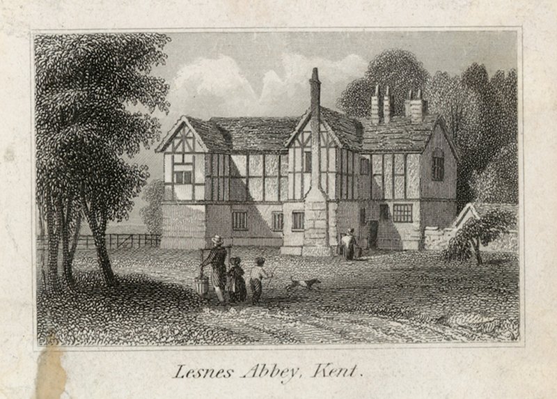 Lesnes Abbey in Kent by English School
