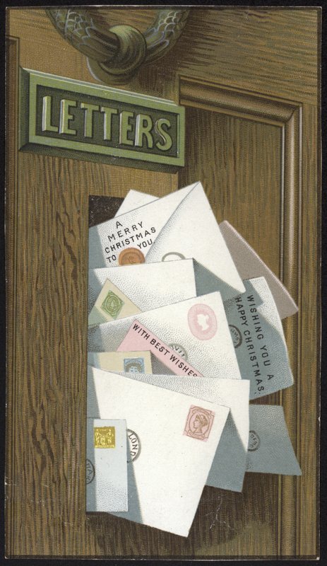 Letterbox Full of Christmas Cards by English School