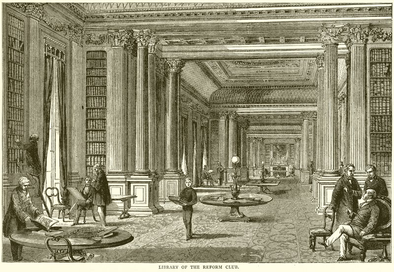 Library of the Reform Club by English School