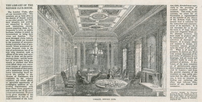 Library, the Reform Club by English School