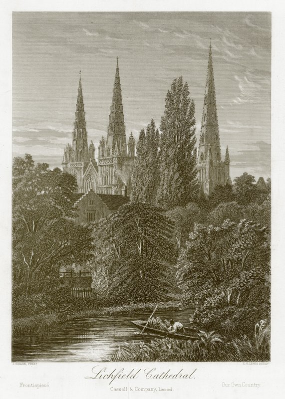 Lichfield Cathedral by English School
